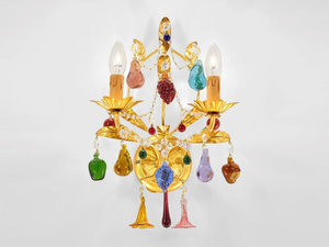 MANDRAGOLA - Handmade Murano glass wall lamp - Wall lamp by Sogni Di Cristallo
