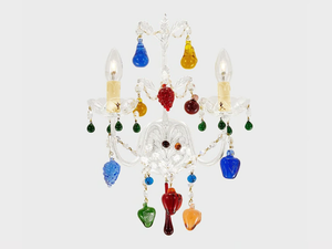 PRIMIZIA - Handmade Murano glass wall lamp - Wall lamp by Sogni Di Cristallo