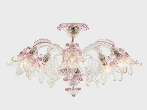 SECOLO - Handmade Murano glass ceiling lamp - Ceiling lamp by Sogni Di Cristallo