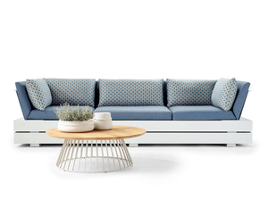 BOXX LOUNGE - 3 seater sectional fabric garden sofa - Sofa by Solpuri