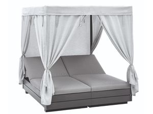 BOXX - Recliner canopy aluminium garden bed - Armchair by Solpuri