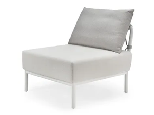CARO - Upholstered modular fabric garden armchair - Armchair by Solpuri