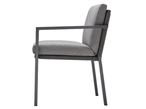 CLUB - Upholstered fabric garden chair - Chair by Solpuri