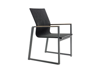 FOXX - Stackable sled base chair with armrests - Chair by Solpuri