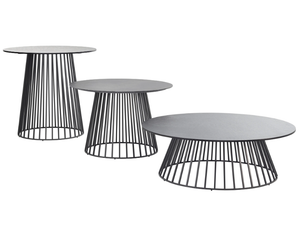 GRID - Round HPL garden side table - Side table by Solpuri