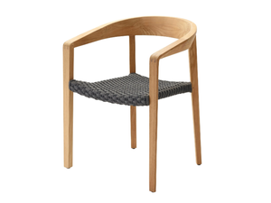 LODGE - Stackable teak chair with armrests - Chair by Solpuri