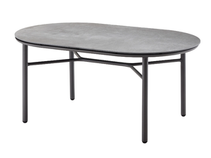 LOOP LOUNGE - Oval low ceramic garden side table - Side table by Solpuri