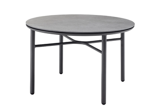 LOOP LOUNGE - Round low aluminium garden side table - Side table by Solpuri