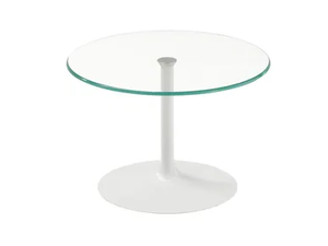 FLÛTE - Round glass coffee table - Coffee table by Sovet italia