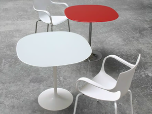 FLÛTE - Round glass high table - Table by Sovet italia
