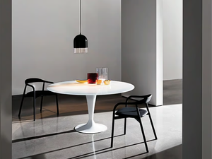 FLÛTE - Round glass table - Table by Sovet italia