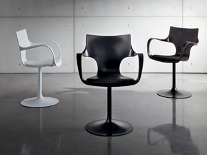 FLÛTE - Swivel polypropylene chair - Chair by Sovet italia