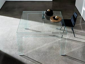 FROG - Square glass table - Table by Sovet italia