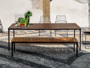 SLIM - Rectangular ceramic garden table - Table by Sovet italia