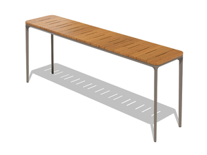 SLIM - Rectangular iroko garden console - Console by Sovet italia