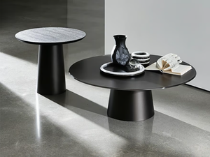TOTEM - Round glass coffee table - Coffee table by Sovet italia