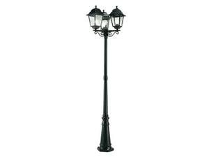 QUADRATA 342 - Lantern die cast aluminium garden lamp post - Floor lamp by SOVIL