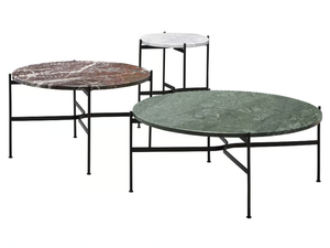 JEANETTE - Low round marble coffee table - Side table by SP01