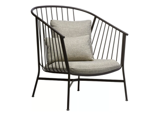 JEANETTE - Steel armchair with armrests - Armchair by SP01