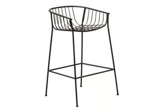 JEANETTE - Steel stool with armrests - Stool by SP01