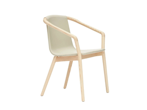 THOMAS - Leather chair with armrests - Chair by SP01