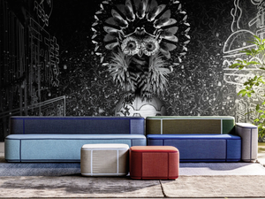 BUBO WPN 109 - Motif panoramic wallpaper - Wallpaper by Spaghetti Wall