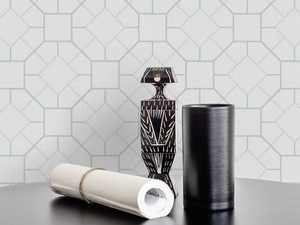 CEMENTINA WPN 130 - Geometric panoramic wallpaper - Wallpaper by Spaghetti Wall