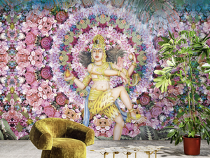 DIEU DANSEUR WPN 107 - Panoramic wallpaper with floral pattern - Wallpaper by Spaghetti Wall
