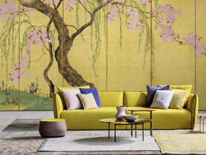 OKINAWA WPN 407 - Panoramic wallpaper with floral pattern - Wallpaper by Spaghetti Wall