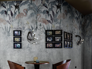 OLD PALACE WPN 305 - Tropical textile effect wallpaper - Wallpaper by Spaghetti Wall