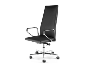 .PILOT 400 - High-back swivel office chair with 5-Spoke base - Accessories by Spiegels
