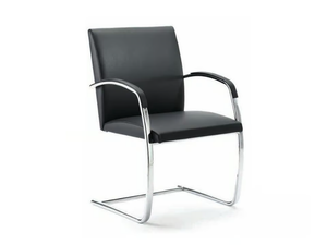 .PRADO 8002 - Cantilever leather chair with armrests - Accessories by Spiegels