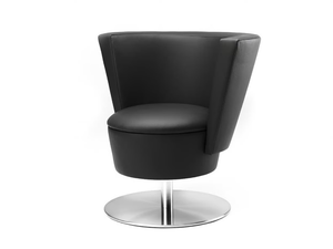 .ROSSI RS1 - Swivel leather easy chair - Accessories by Spiegels