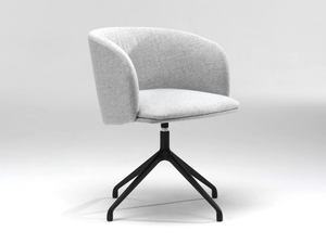 .ROSSINI - Upholstered trestle-based chair - Accessories by Spiegels