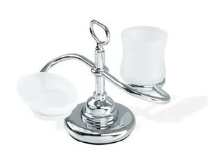 ELITE - Satin glass soap dish / toothbrush holder - Sanitary accessories by Stilhaus