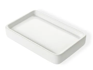 LIVING - Countertop ceramic soap dish - Sanitary accessories by Stilhaus