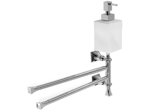 PRISMA - Chromed brass Bathroom soap dispenser / towel rack - Accessories by Stilhaus