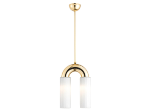 LIGHTING LAB 21047 - Opal glass and metal pendant lamp - Ceiling lamp by Stillux