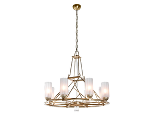 NEW DIRECTIONS 20720 - LED sandblasted glass and metal chandelier - Ceiling lamp by Stillux