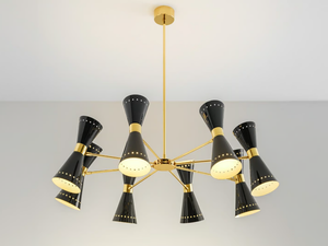 MEGAFONO - Swivel metal pendant lamp - Ceiling lamp by Stilnovo