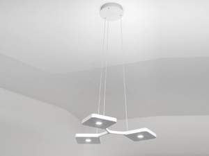 QUAD_P3 - LED aluminium pendant lamp - Ceiling lamp by Stilnovo
