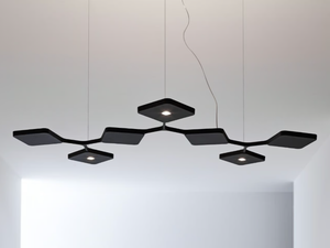 QUAD_P7 - LED aluminium pendant lamp - Ceiling lamp by Stilnovo