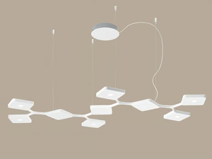 QUAD_P9 - LED aluminium pendant lamp - Ceiling lamp by Stilnovo