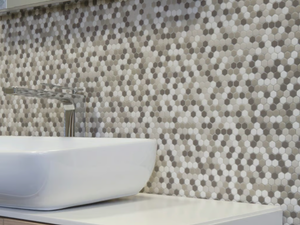 BLENDS - Indoor/outdoor recycled glass mosaic - Wall tile-stone-brick by STON