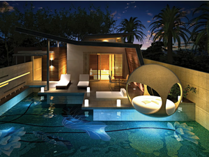 FLOATING LOTUS - Glass Pool liner - Wall tile-stone-brick by STON