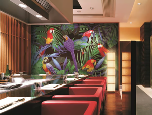 PARROT JUNGLE - Indoor/outdoor glass mosaic - Wall tile-stone-brick by STON