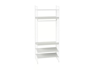 BEDROOM D - Powder coated steel wardrobe with shoe rack - wardrobe by String Furniture