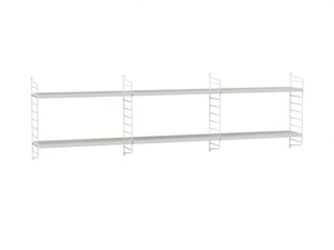 BEDROOM E - Open powder coated steel shelving unit - Cabinet by String Furniture