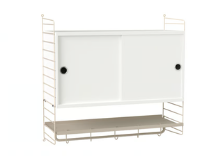 BEDROOM F - Powder coated steel shelving unit - Cabinet by String Furniture