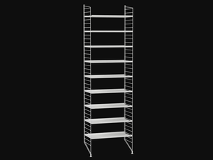 HALLWAY A - Sectional powder coated steel shelving unit - Cabinet by String Furniture